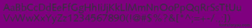 SyntaxLt Font – Black Fonts on Purple Background