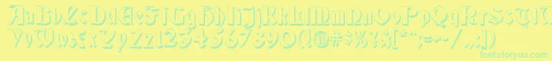 Más sobre la fuente GermaniaShadow fuente GermaniaShadow – Fuentes Verdes Sobre Fondo Amarillo