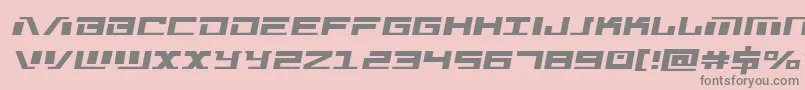 Warmachinesemital Font – Gray Fonts on Pink Background