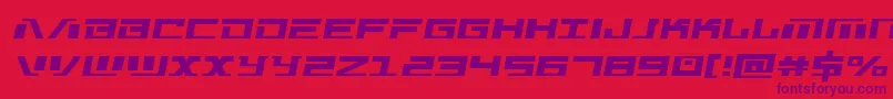 Warmachinesemital Font – Purple Fonts on Red Background