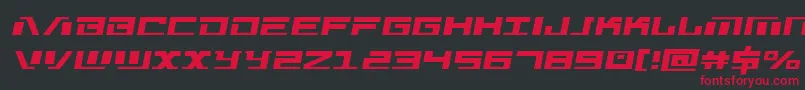 Warmachinesemital Font – Red Fonts on Black Background