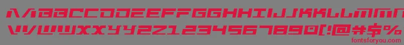 Warmachinesemital Font – Red Fonts on Gray Background