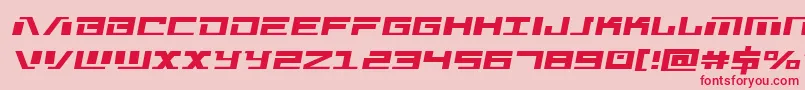 Warmachinesemital Font – Red Fonts on Pink Background