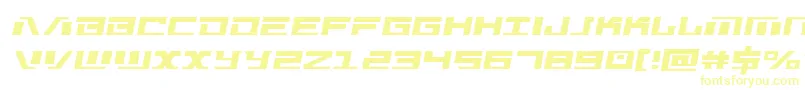 Warmachinesemital Font – Yellow Fonts on White Background