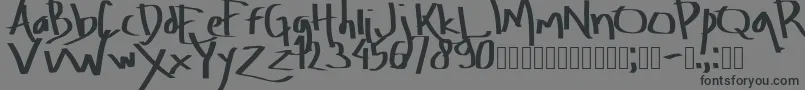 Amburegul Font – Black Fonts on Gray Background