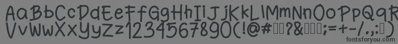 Шрифт Fanande – чёрные шрифты на сером фоне