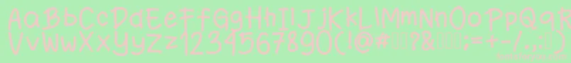 En savoir plus sur la police Fanande Police Fanande – polices roses sur fond vert