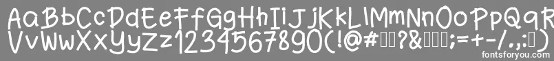 More about Fanande Font Fanande Font – White Fonts on Gray Background