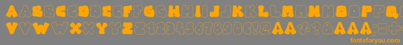 Шрифт Arise – оранжевые шрифты на сером фоне