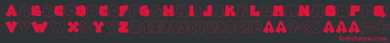 Arise Font – Red Fonts on Black Background