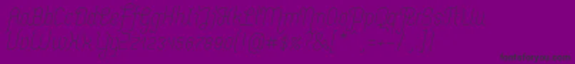 MerijntjeLightitalic Font – Black Fonts on Purple Background