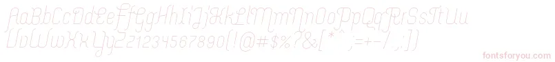 MerijntjeLightitalic Font – Pink Fonts on White Background