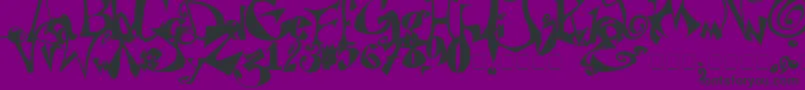 Puteiroanarquista Font – Black Fonts on Purple Background