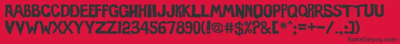 Evil Of Frankenstein Font – Black Fonts on Red Background