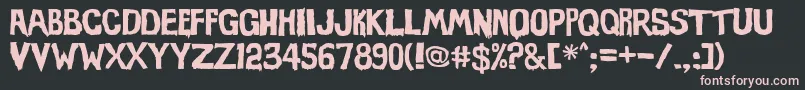 Evil Of Frankenstein Font – Pink Fonts on Black Background