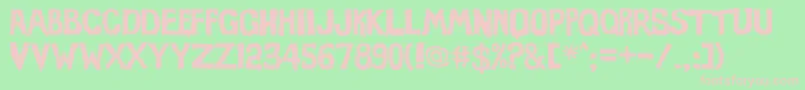 Evil Of Frankenstein Font – Pink Fonts on Green Background