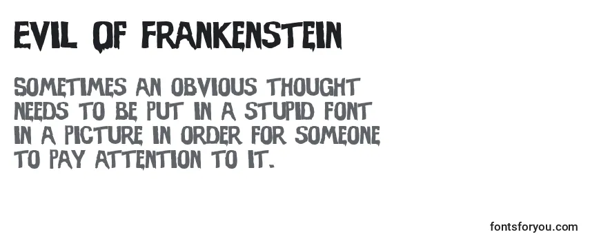 フォントEvil Of Frankenstein