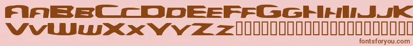 Yelld Font – Brown Fonts on Pink Background