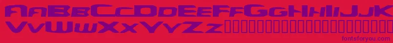 Yelld Font – Purple Fonts on Red Background