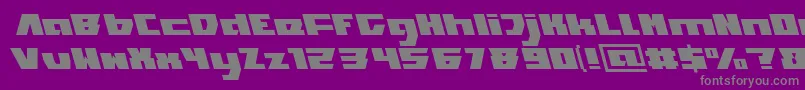 Czcionka TransformationLight – szare czcionki na fioletowym tle
