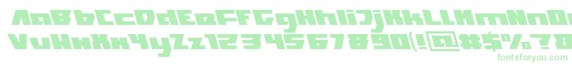 TransformationLight-Schriftart – Grüne Schriften auf weißem Hintergrund