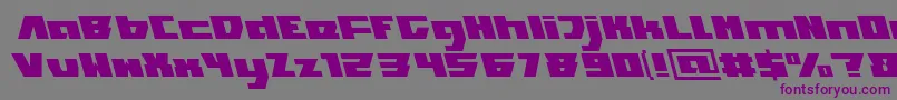 TransformationLight Font – Purple Fonts on Gray Background