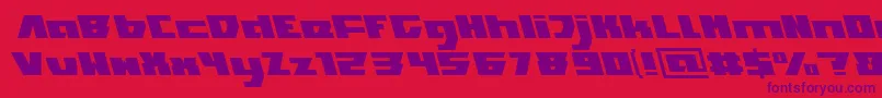 Шрифт TransformationLight – фиолетовые шрифты на красном фоне