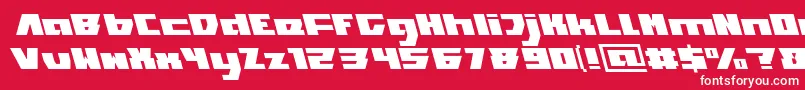 TransformationLight Font – White Fonts on Red Background