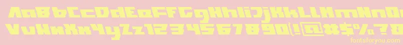 TransformationLight Font – Yellow Fonts on Pink Background