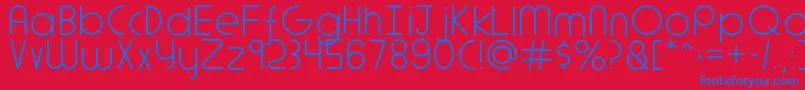 Adlanta Font – Blue Fonts on Red Background