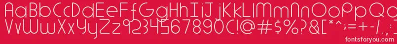 fuente Adlanta – Fuentes Rosadas Sobre Fondo Rojo