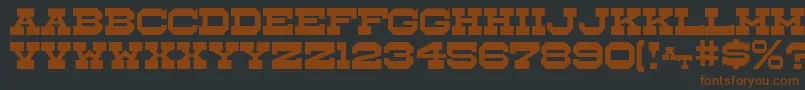 Whistlestop Font – Brown Fonts on Black Background