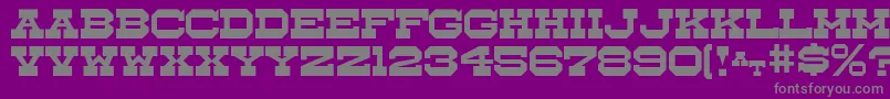 Whistlestop Font – Gray Fonts on Purple Background