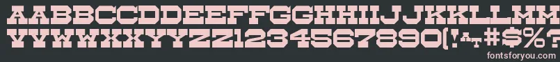 Whistlestop Font – Pink Fonts on Black Background