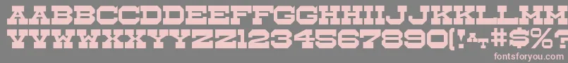 fuente Whistlestop – Fuentes Rosadas Sobre Fondo Gris