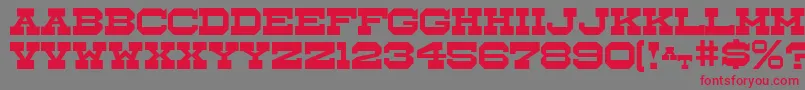 Whistlestop Font – Red Fonts on Gray Background