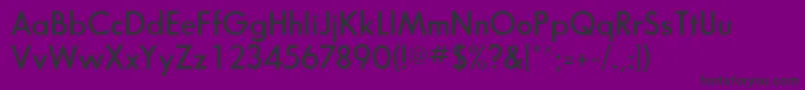 Police BouganSsiSemiBold – polices noires sur fond violet