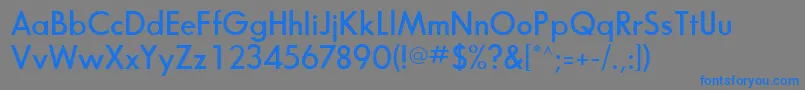 BouganSsiSemiBold Font – Blue Fonts on Gray Background