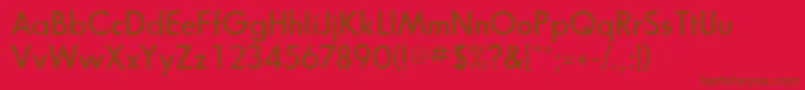 BouganSsiSemiBold Font – Brown Fonts on Red Background