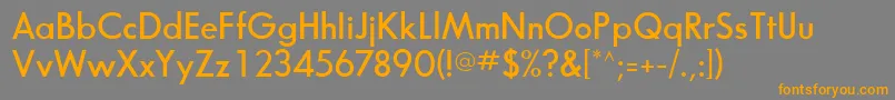 BouganSsiSemiBold Font – Orange Fonts on Gray Background