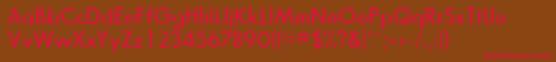 BouganSsiSemiBold Font – Red Fonts on Brown Background