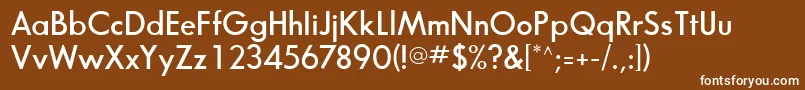 BouganSsiSemiBold Font – White Fonts on Brown Background