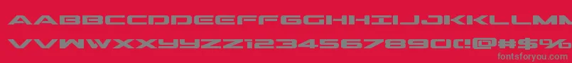 fuente Outriderbold – Fuentes Grises Sobre Fondo Rojo