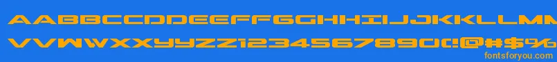 More about Outriderbold Font Outriderbold Font – Orange Fonts on Blue Background