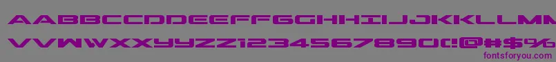 Шрифт Outriderbold – фиолетовые шрифты на сером фоне