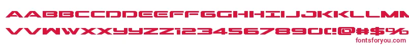 フォントOutriderbold – 赤い文字