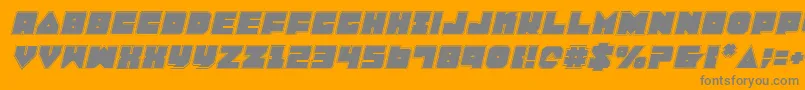 LoboTommyProItalic Font – Gray Fonts on Orange Background