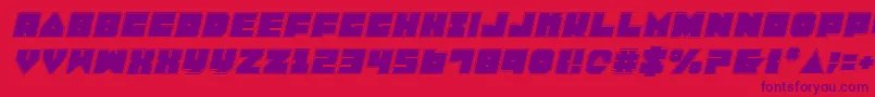 LoboTommyProItalic Font – Purple Fonts on Red Background