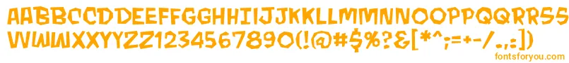 MondobeyondobbReg Font – Orange Fonts on White Background