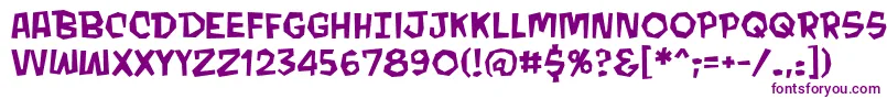 MondobeyondobbReg Font – Purple Fonts on White Background